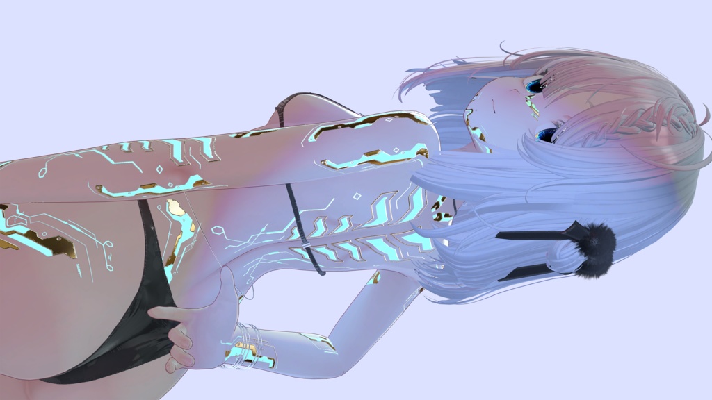 『Gold Cyberpunk Shinano』しなの-Eyes+Makeup+Body Tex HD