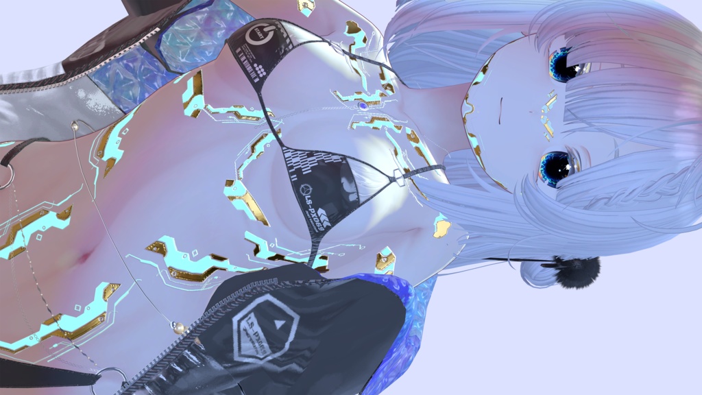 『Gold Cyberpunk Shinano』しなの-Eyes+Makeup+Body Tex HD