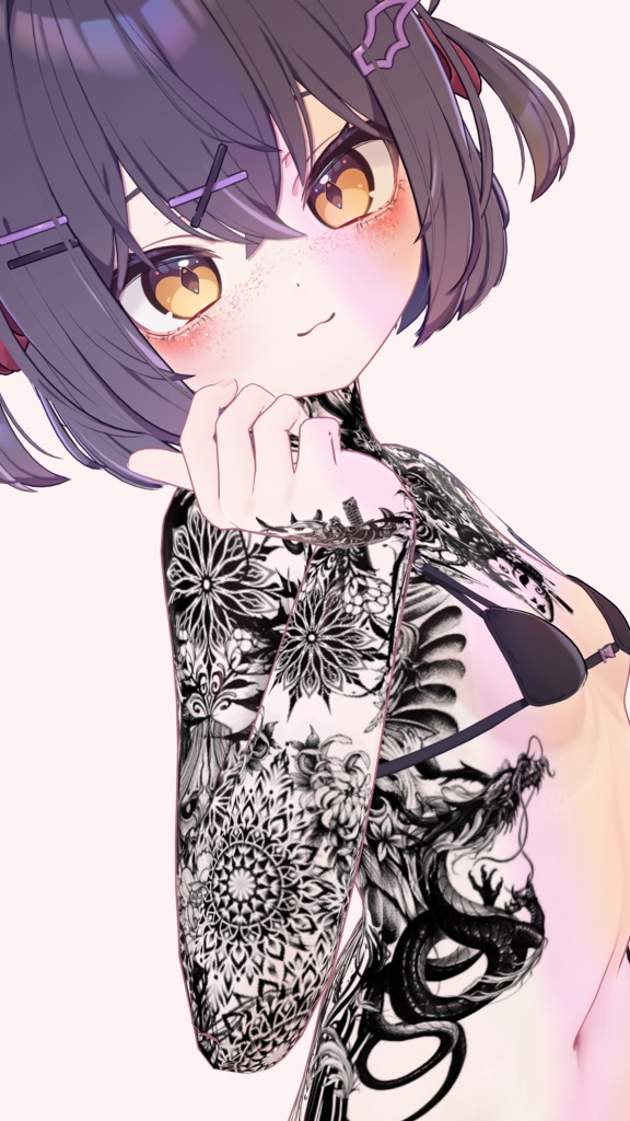 【Chocolat Oni Tattoos ショコラ】4k Tattoos