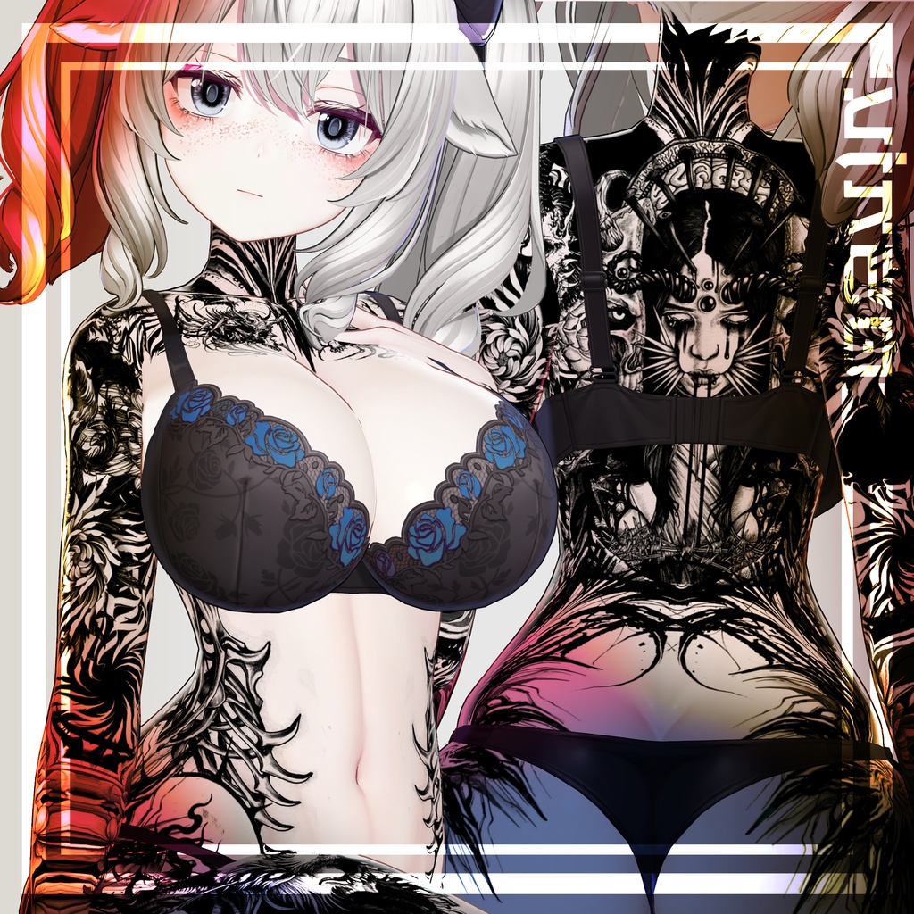 【Milltina Gothic ショコラ】4k Tattoos