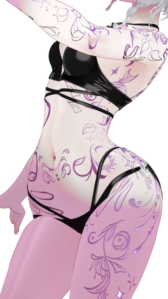 ☬Pixie Tattoos Shinra☬ -Eyes+Makeup+Body Tex HD