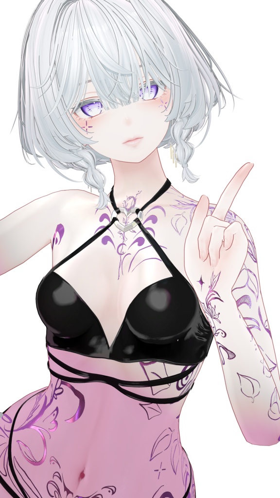 ☬Pixie Tattoos Shinra☬ -Eyes+Makeup+Body Tex HD