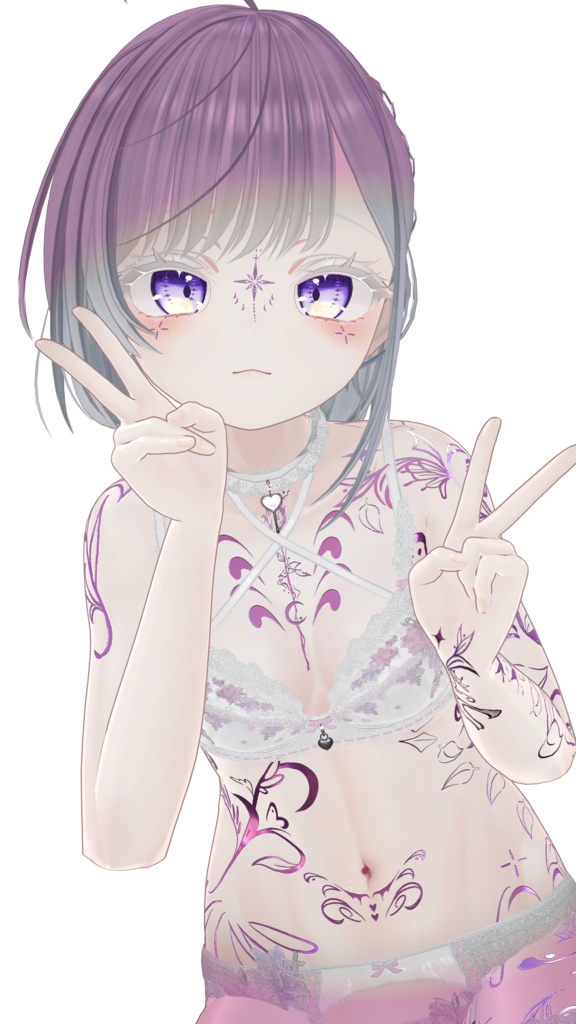 ☬Pixie Tattoos Manuka☬ -Eyes+Makeup+Body Tex HD