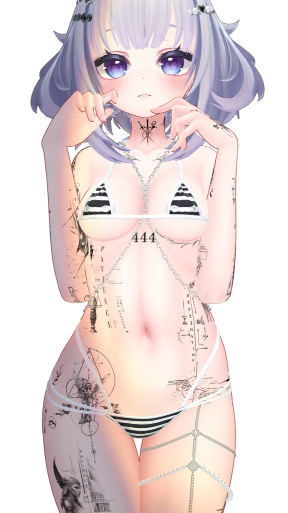 【Line Art Tattoos】4k Textures 入れ墨 *テクスチャ* /HD