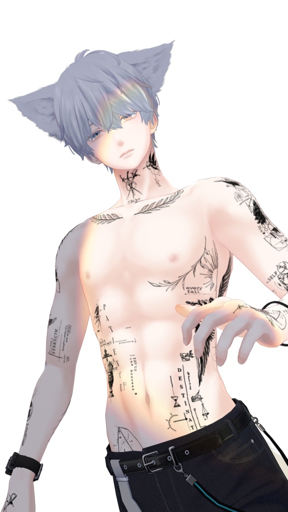 【Line Art Tattoos】4k Textures 入れ墨 *テクスチャ* /HD