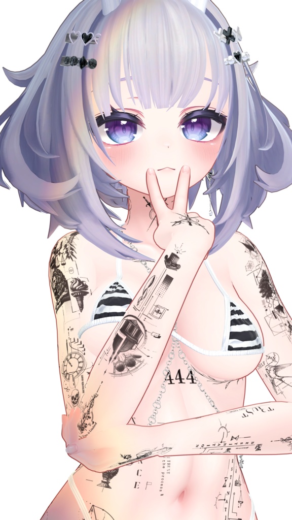 【Line Art Tattoos】4k Textures 入れ墨 *テクスチャ* /HD