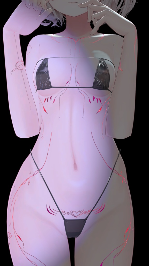 【Galaxy Succubus Tattoos】4k Textures 入れ墨 *テクスチャ* /HD