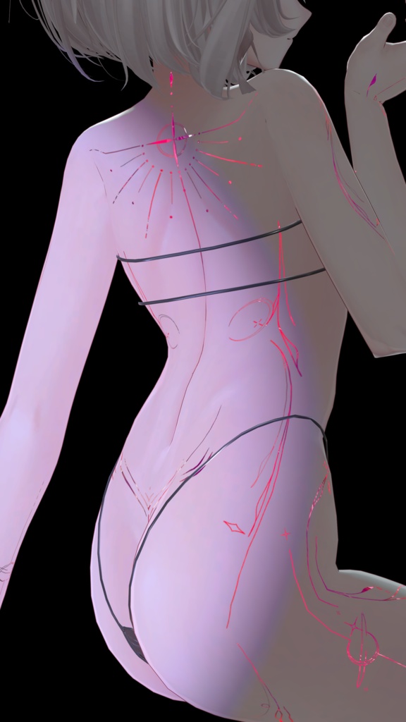 【Galaxy Succubus Tattoos】4k Textures 入れ墨 *テクスチャ* /HD