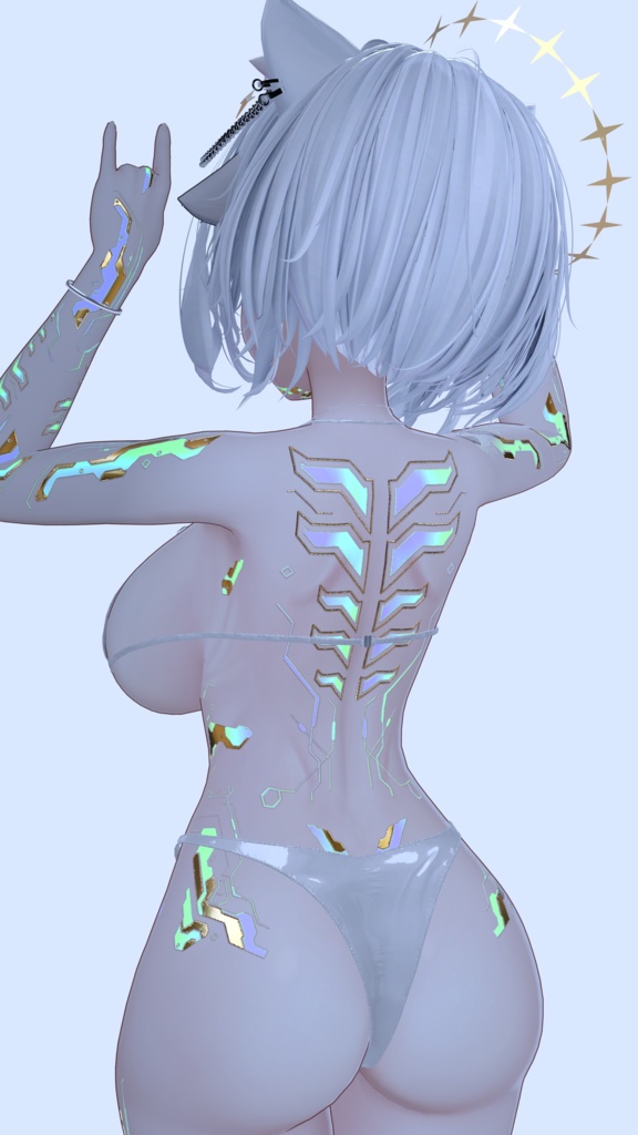 『Gold Cyberpunk Milltina』ミルティナ-Eyes+Makeup+Body Tex HD