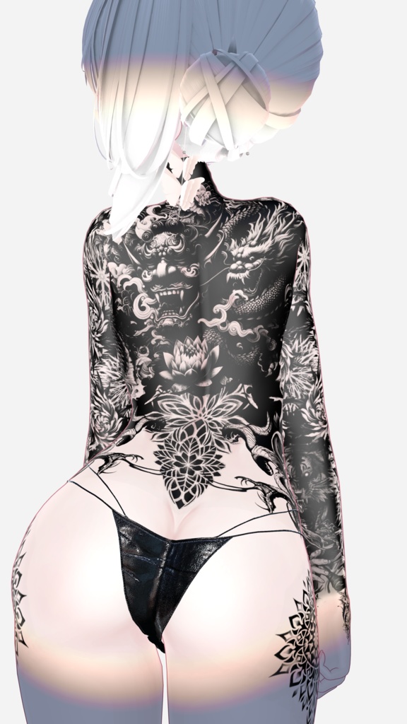 ルルネ【Oni Tattoos】Rurune 4k Textures 入れ墨 *テクスチャ* /HD