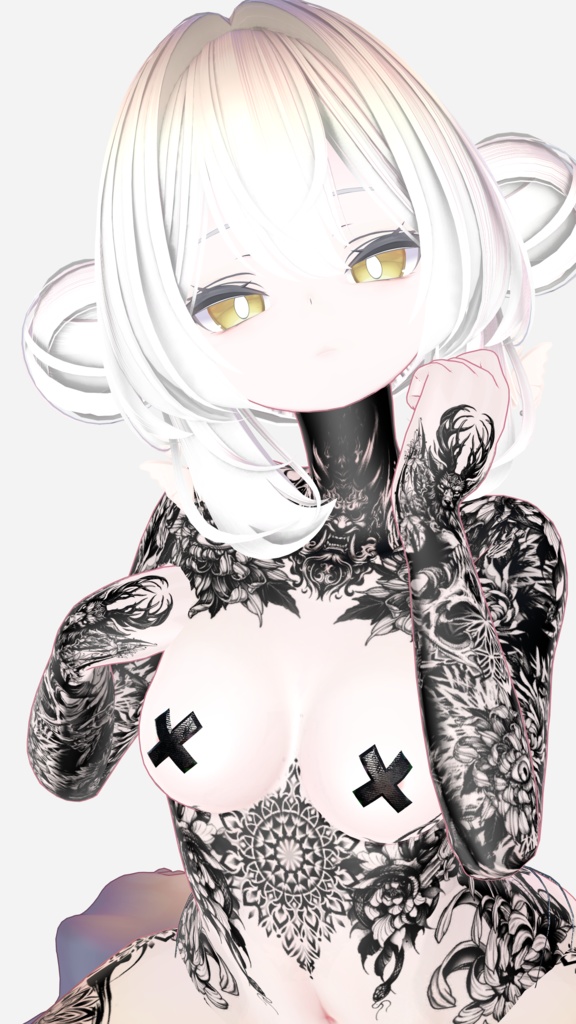 ルルネ【Oni Tattoos】Rurune 4k Textures 入れ墨 *テクスチャ* /HD