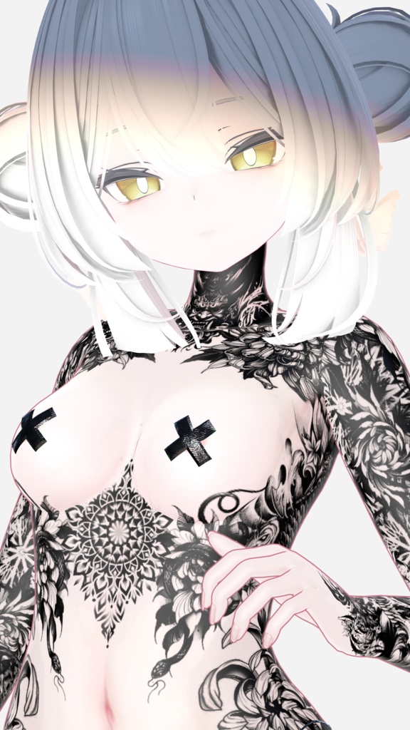 ルルネ【Oni Tattoos】Rurune 4k Textures 入れ墨 *テクスチャ* /HD