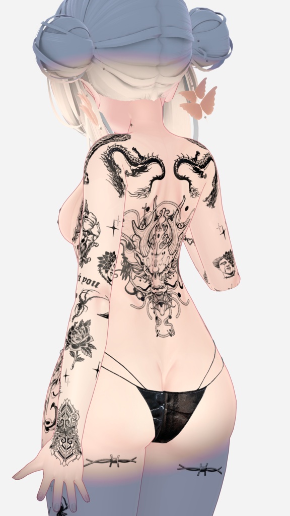 ルルネ【Traditional Tattoos】Rurune 4k Textures 入れ墨 *テクスチャ* /HD