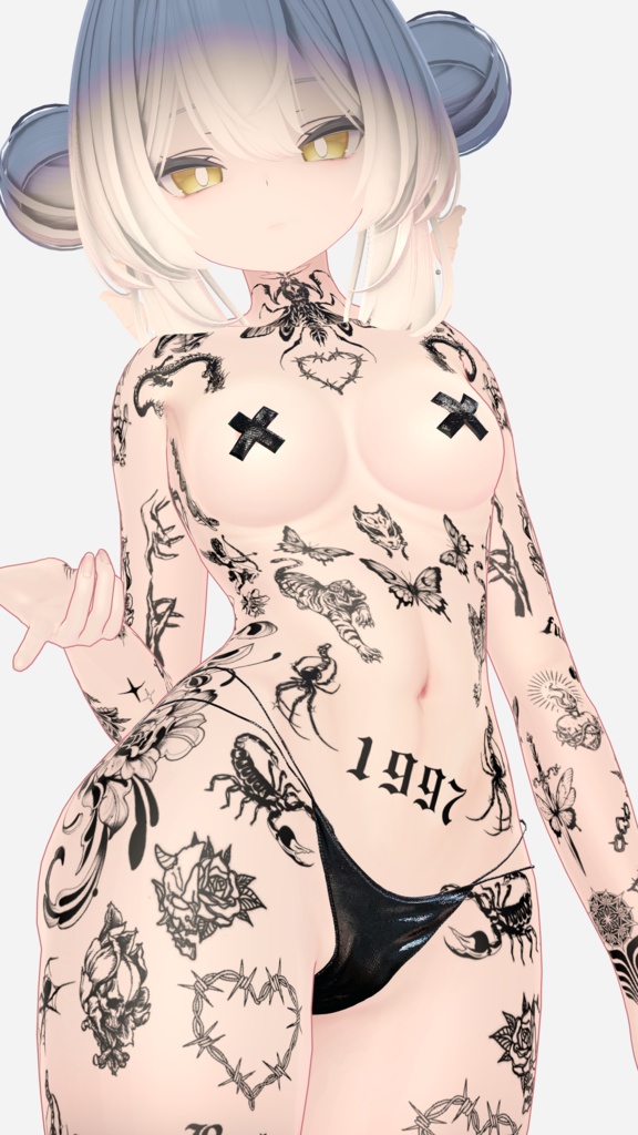 ルルネ【Traditional Tattoos】Rurune 4k Textures 入れ墨 *テクスチャ* /HD