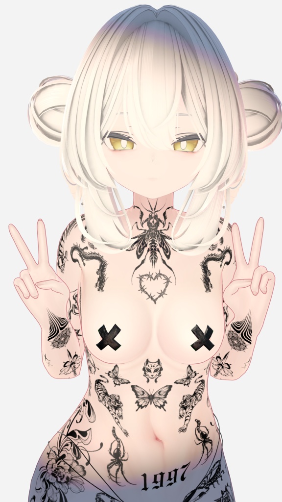 ルルネ【Traditional Tattoos】Rurune 4k Textures 入れ墨 *テクスチャ* /HD