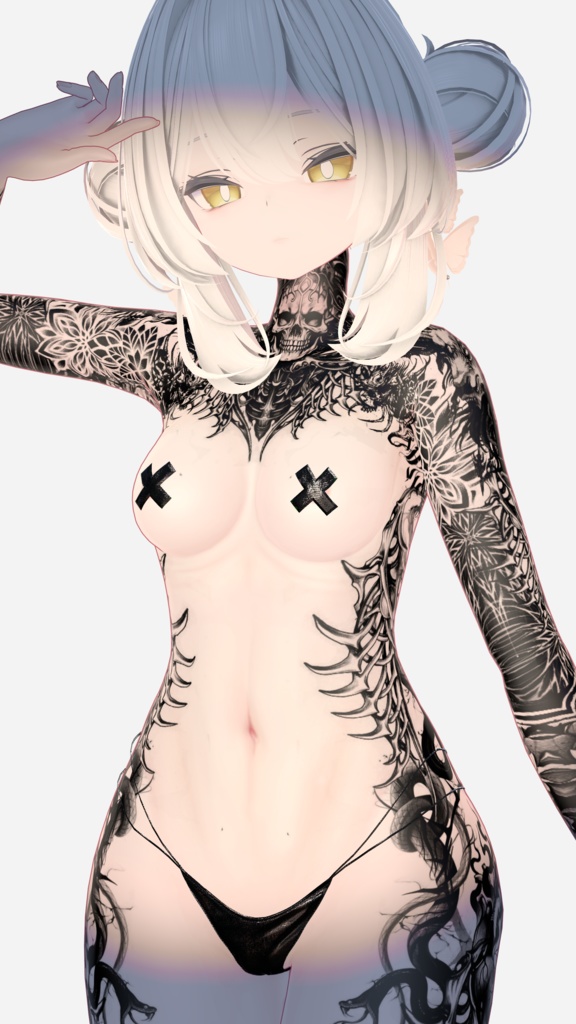 ルルネ【Dead Tattoos】Rurune 4k Textures 入れ墨 *テクスチャ* /HD