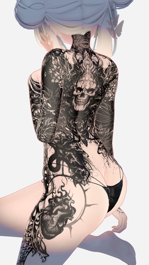 ルルネ【Dead Tattoos】Rurune 4k Textures 入れ墨 *テクスチャ* /HD