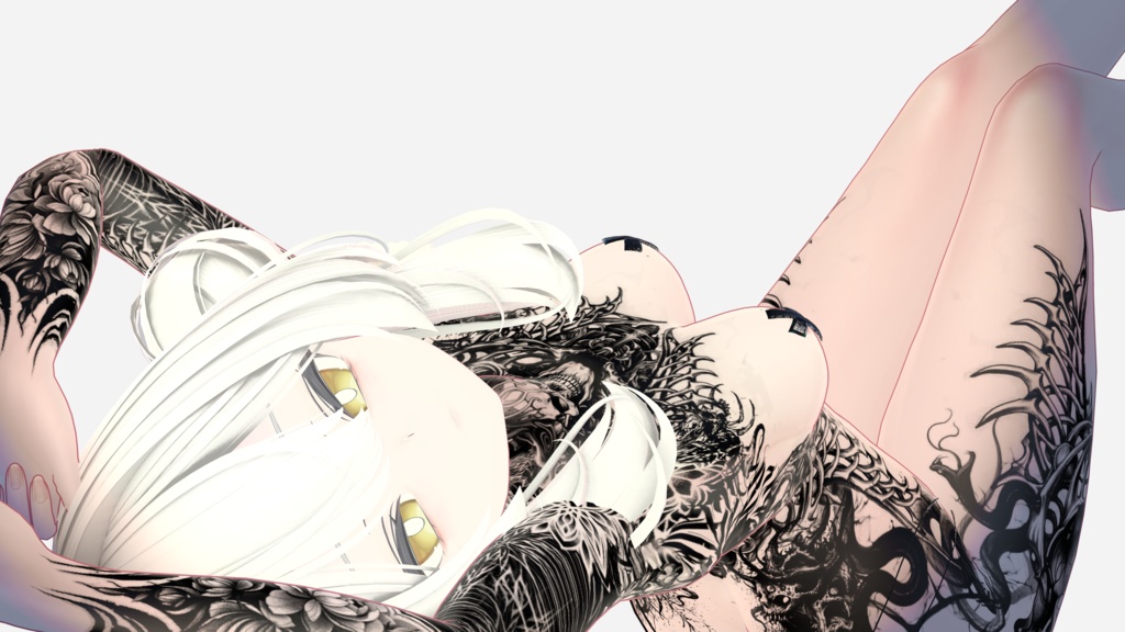 ルルネ【Dead Tattoos】Rurune 4k Textures 入れ墨 *テクスチャ* /HD