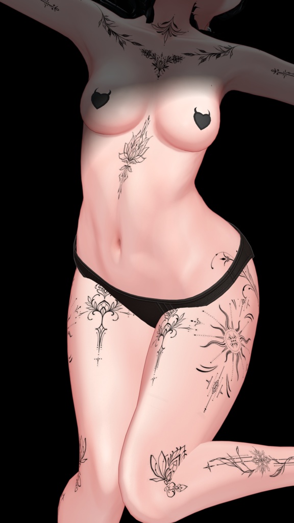 【Mystic Tattoos】Uruki「ウルキ」4k Textures 入れ墨 *テクスチャ* /HD