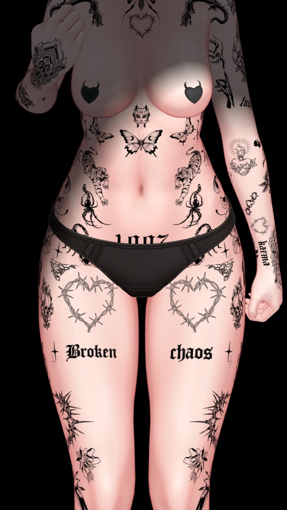 ウルキ【Traditional Tattoos】 Uruki 4k Textures 入れ墨 *テクスチャ* /HD