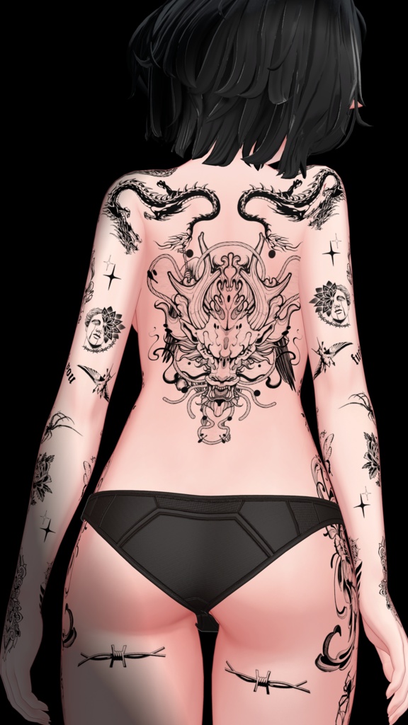 ウルキ【Traditional Tattoos】 Uruki 4k Textures 入れ墨 *テクスチャ* /HD