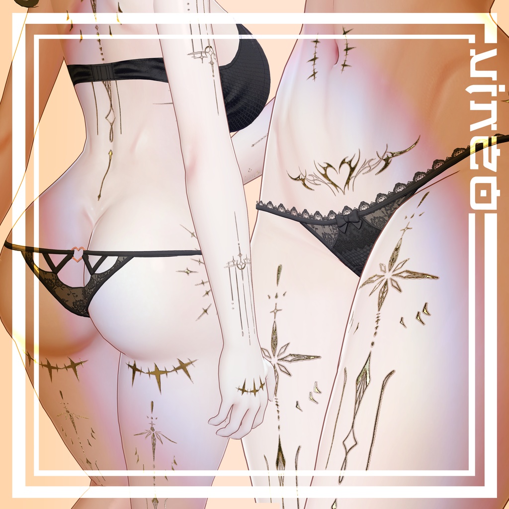 𓆩♡𓆪Venus Tattoos Milltina 𓆩♡𓆪入れ墨 *テクスチャ*ミルティナ/HD