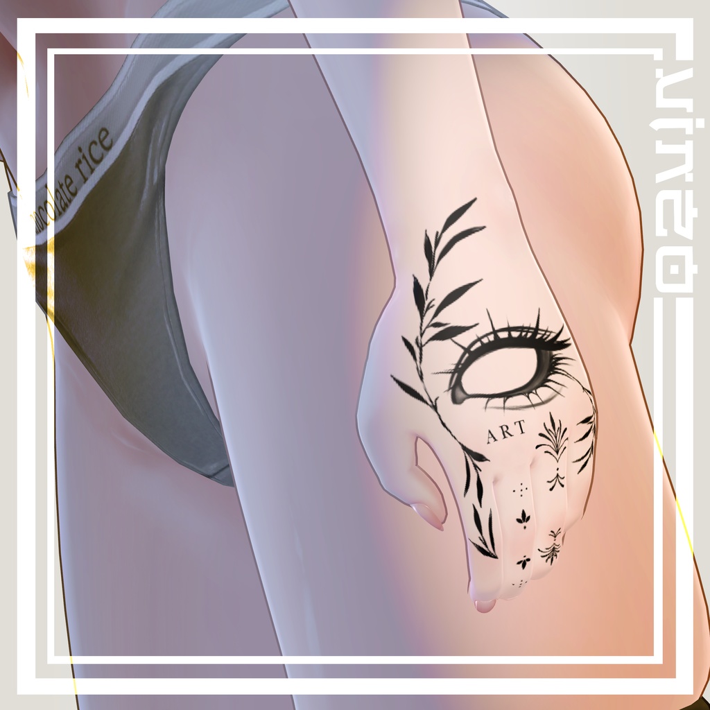 【Hand Tattoos】 4k Textures 入れ墨 *テクスチャ* /HD