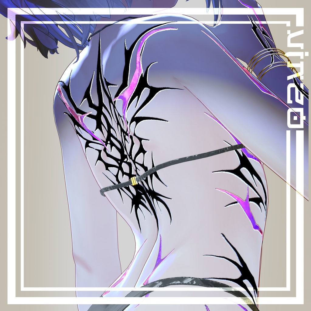 【Tiger Tattoos】 4k Textures 入れ墨 *テクスチャ* /HD