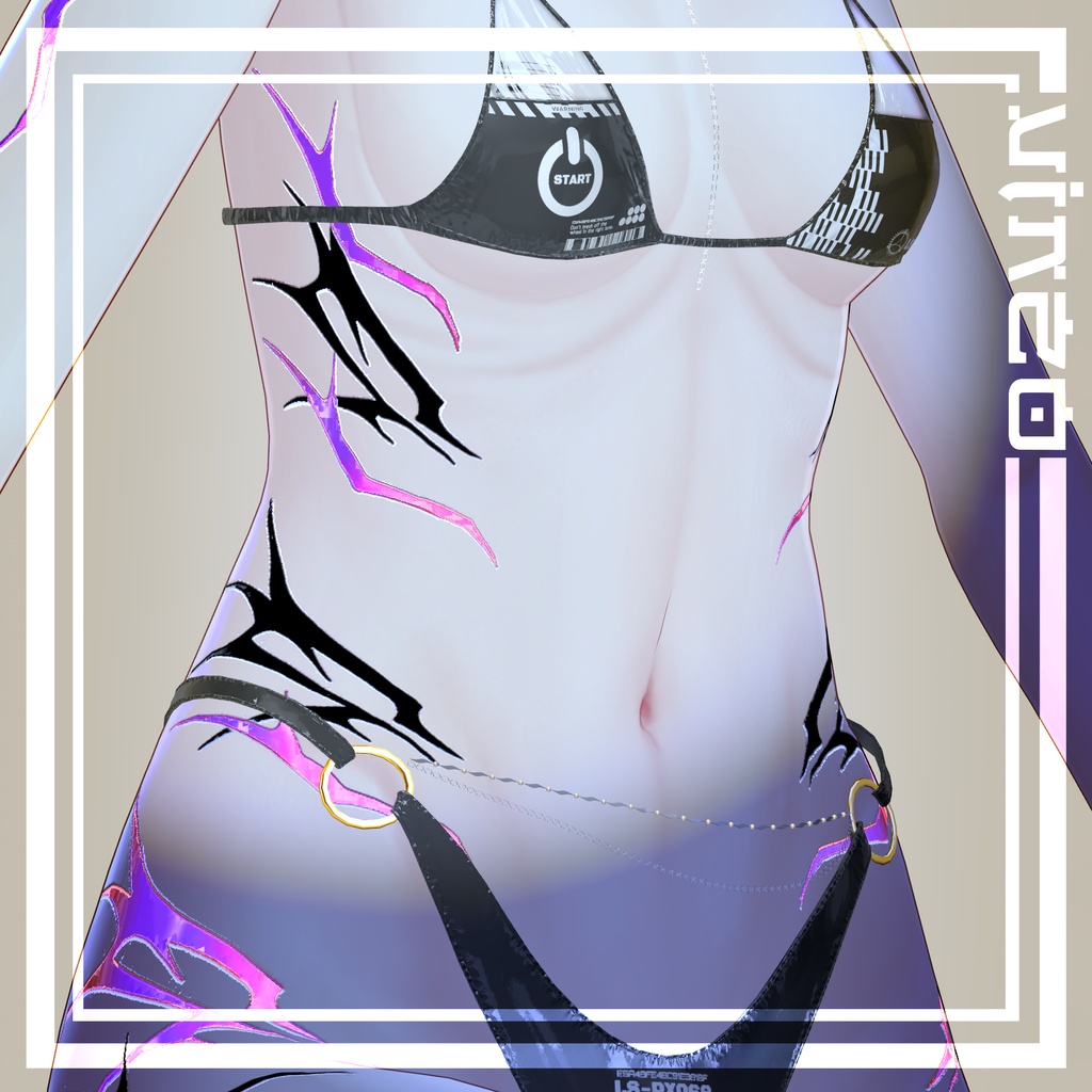 【Tiger Tattoos】 4k Textures 入れ墨 *テクスチャ* /HD