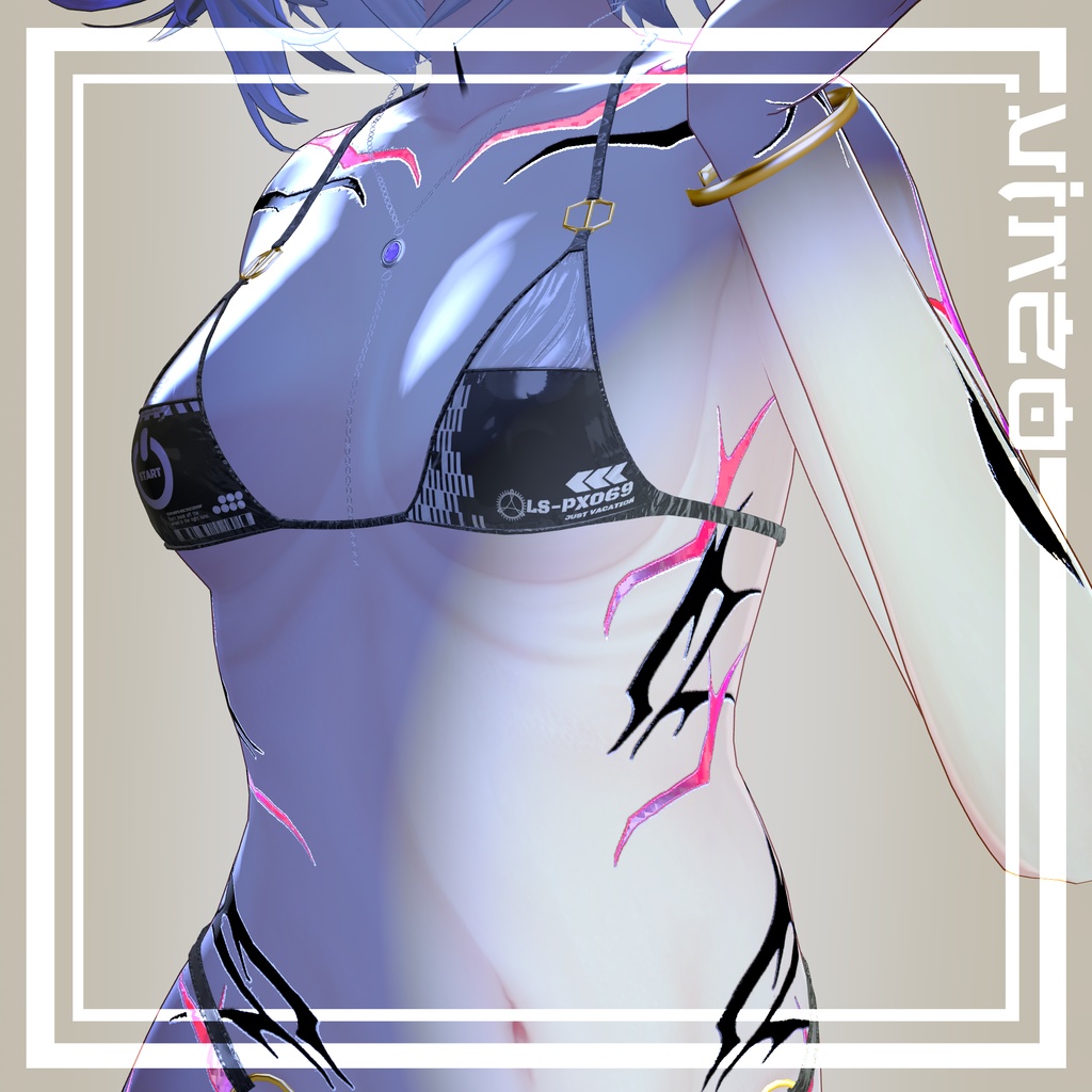 【Tiger Tattoos】 4k Textures 入れ墨 *テクスチャ* /HD