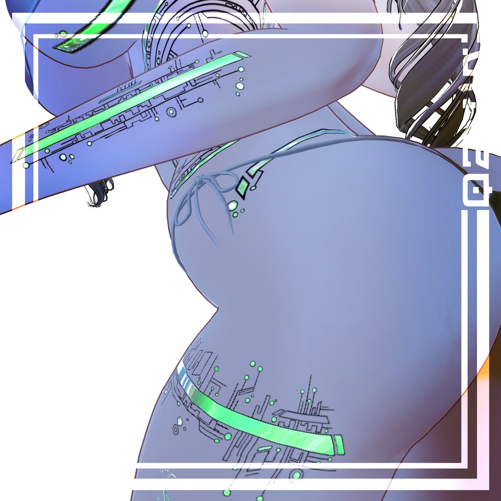 【Cyber Space Tattoos】 4k Textures 入れ墨 *テクスチャ* /HD