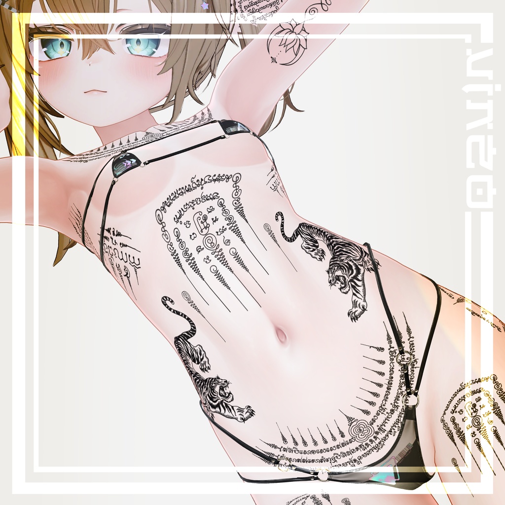 【Thai Tattoo】 4k Textures 入れ墨 *テクスチャ* /HD