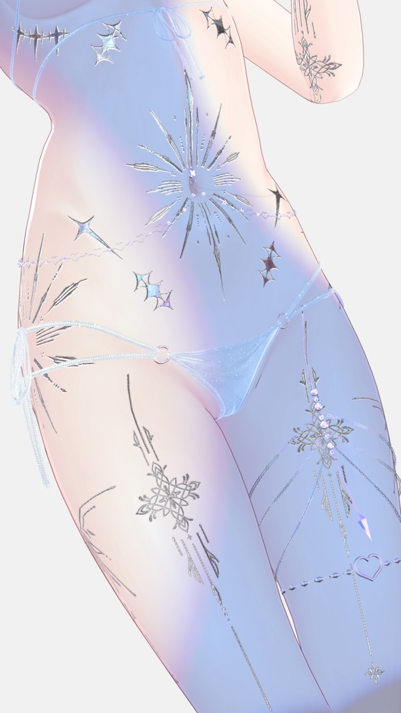 【Vanish God Tattoos】 4k Textures 入れ墨 *テクスチャ* /HD