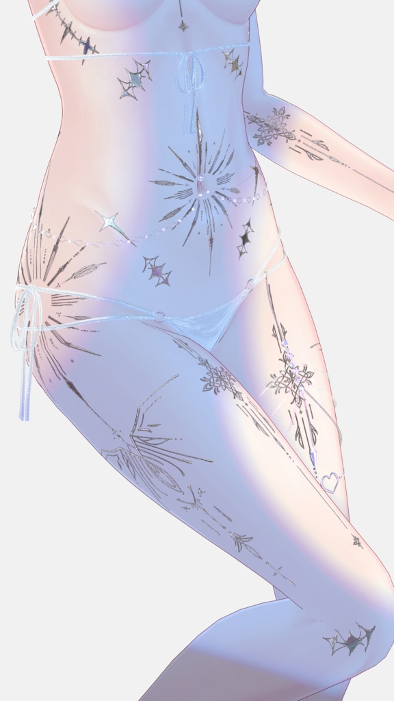 【Vanish God Tattoos】 4k Textures 入れ墨 *テクスチャ* /HD