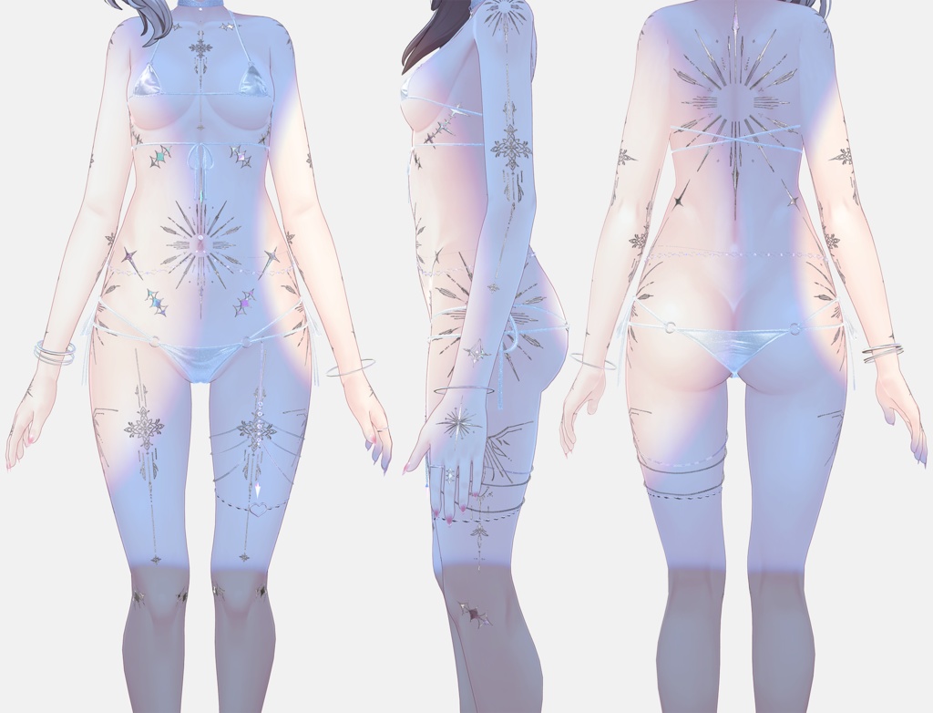 【Vanish God Tattoos】 4k Textures 入れ墨 *テクスチャ* /HD