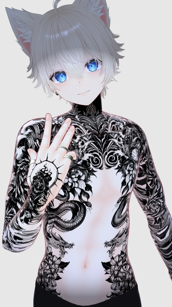 【Kanata-Oni Tattoos】 4k Textures 入れ墨 *テクスチャ*