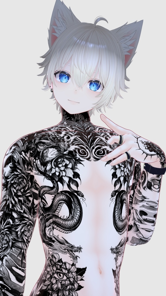 【Kanata-Oni Tattoos】 4k Textures 入れ墨 *テクスチャ*