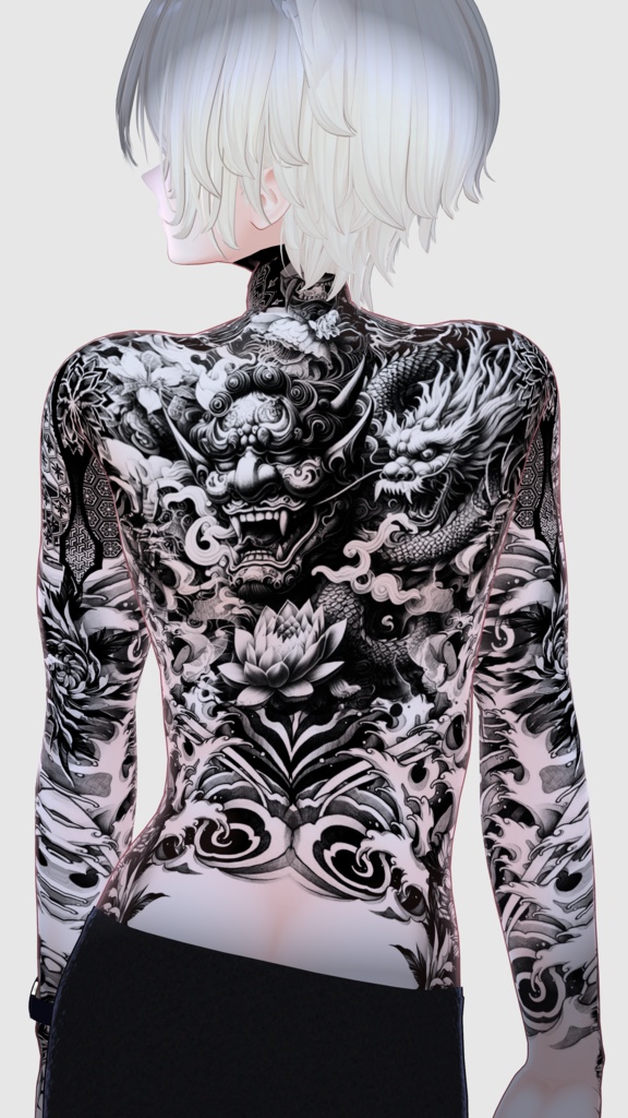 【Kanata-Oni Tattoos】 4k Textures 入れ墨 *テクスチャ*