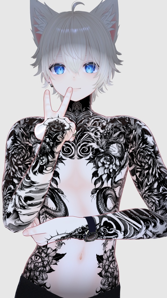 【Kanata-Oni Tattoos】 4k Textures 入れ墨 *テクスチャ*