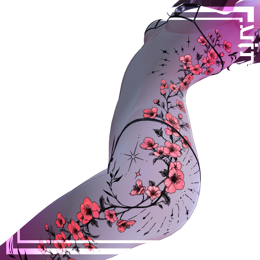 🌸桜Sakura Tattoos🌸 4k Textures 入れ墨 *テクスチャ* /HD