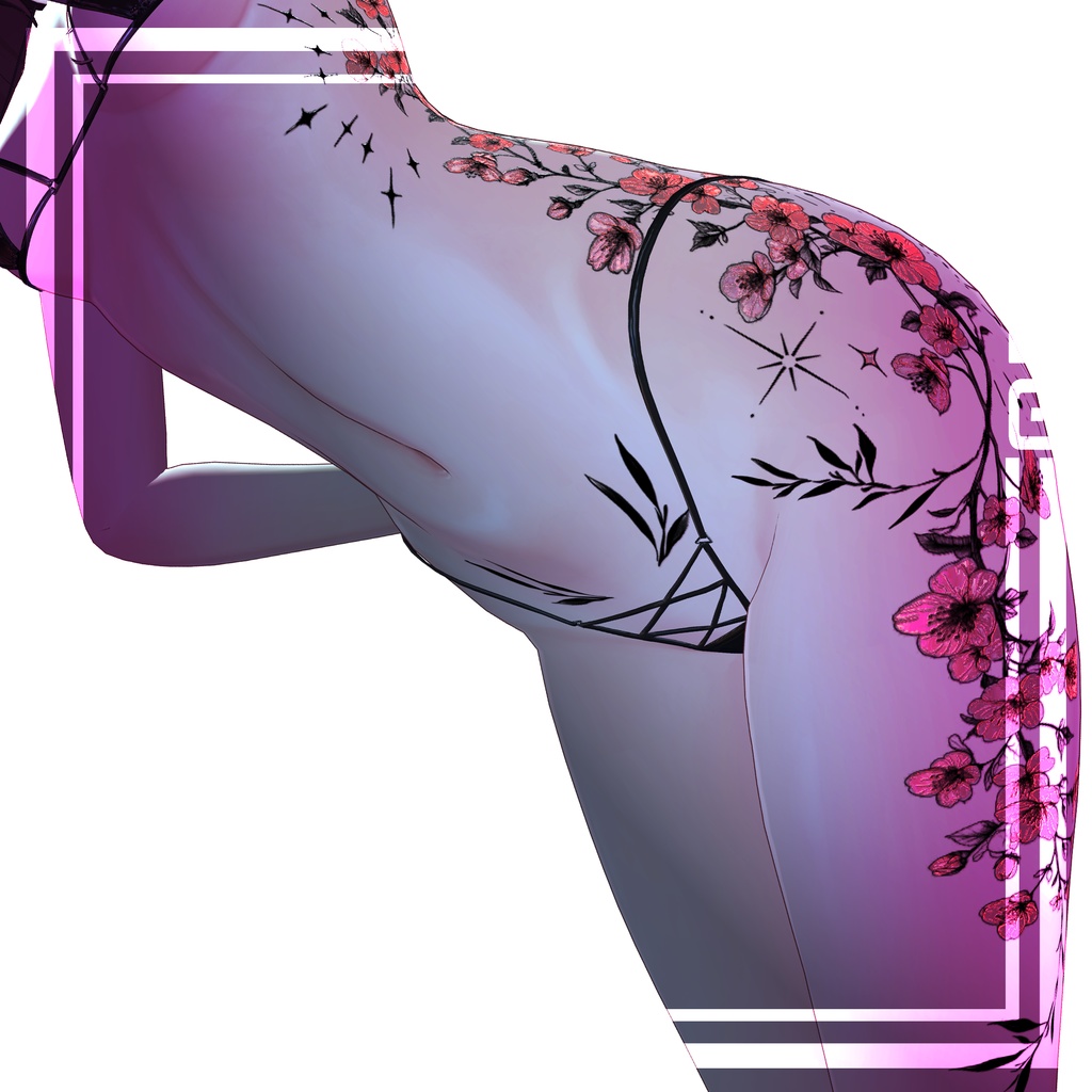 🌸桜Sakura Tattoos🌸 4k Textures 入れ墨 *テクスチャ* /HD