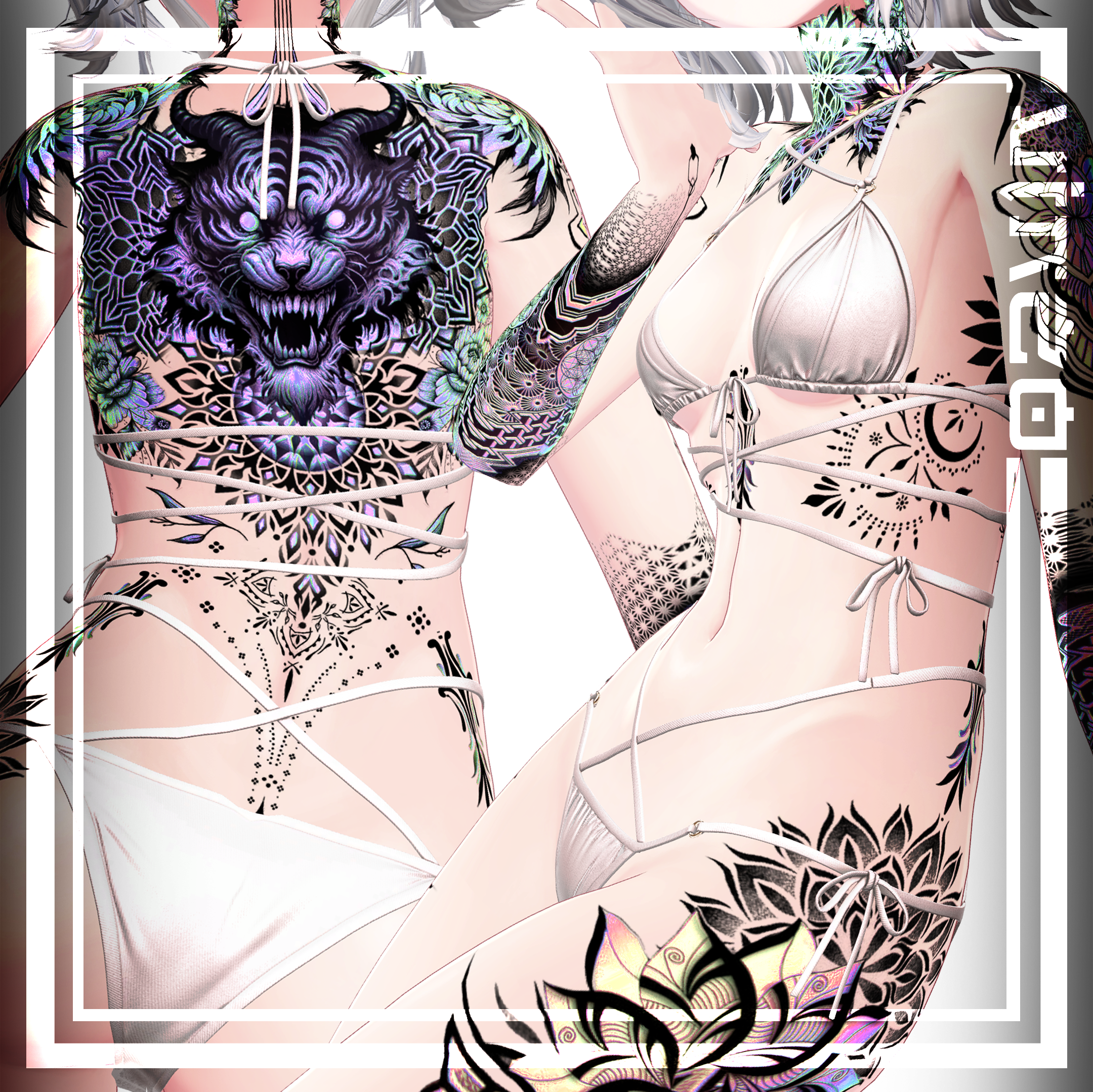 ✨Mandala Tattoos✨ 4k Textures 入れ墨 *テクスチャ* /HD