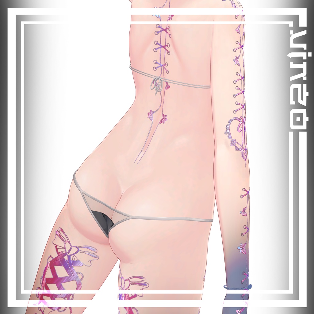 🎀Good Girl Tattoo🎀 4k Textures 入れ墨 *テクスチャ* /HD