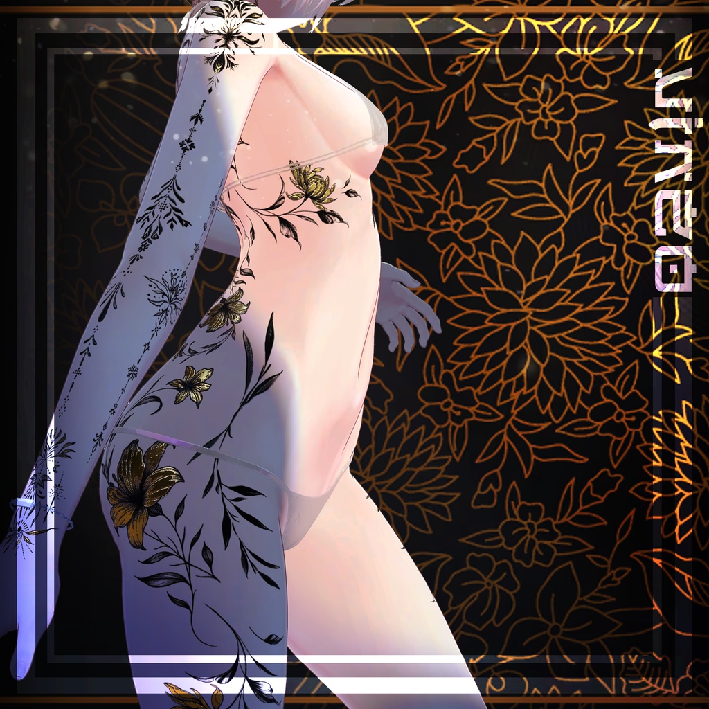 ⚜️Gold Tattoos⚜️ 4k Textures 入れ墨 *テクスチャ* /HD