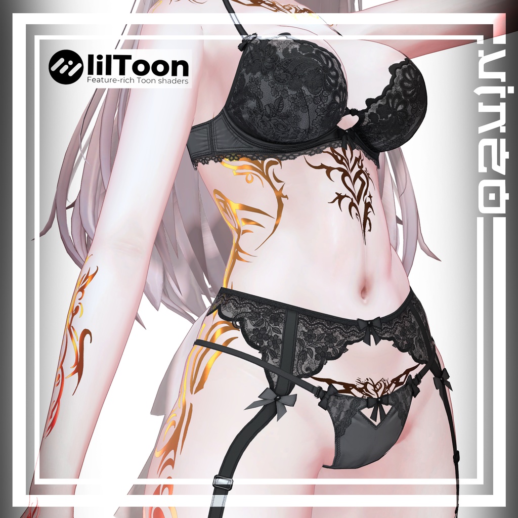 【🦊Kitsune Tattoos🦊】 4k Textures 入れ墨 *テクスチャ* /HD