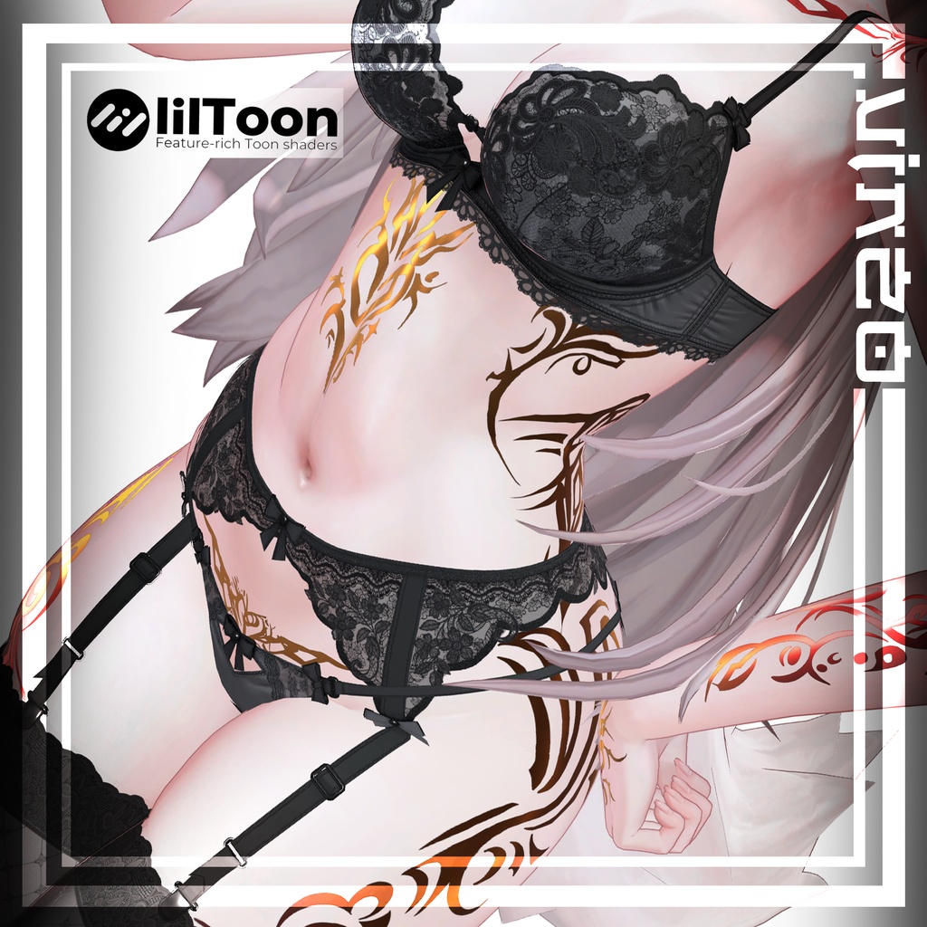 【🦊Kitsune Tattoos🦊】 4k Textures 入れ墨 *テクスチャ* /HD