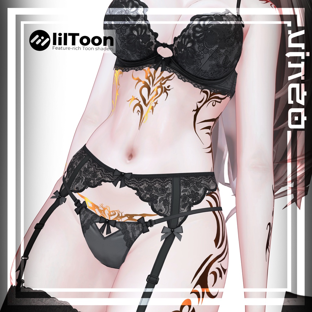 【🦊Kitsune Tattoos🦊】 4k Textures 入れ墨 *テクスチャ* /HD