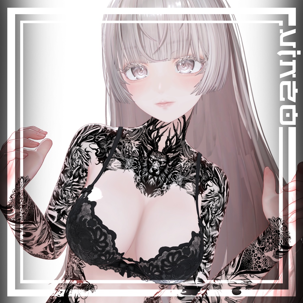 【Lumina-Oni Tattoos ルミナ】 4k Textures 入れ墨 - テクスチャ