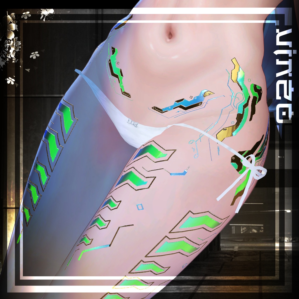 【Gold Cyberpunk Lumina】 -ルミナ-Body Tex 4k HD