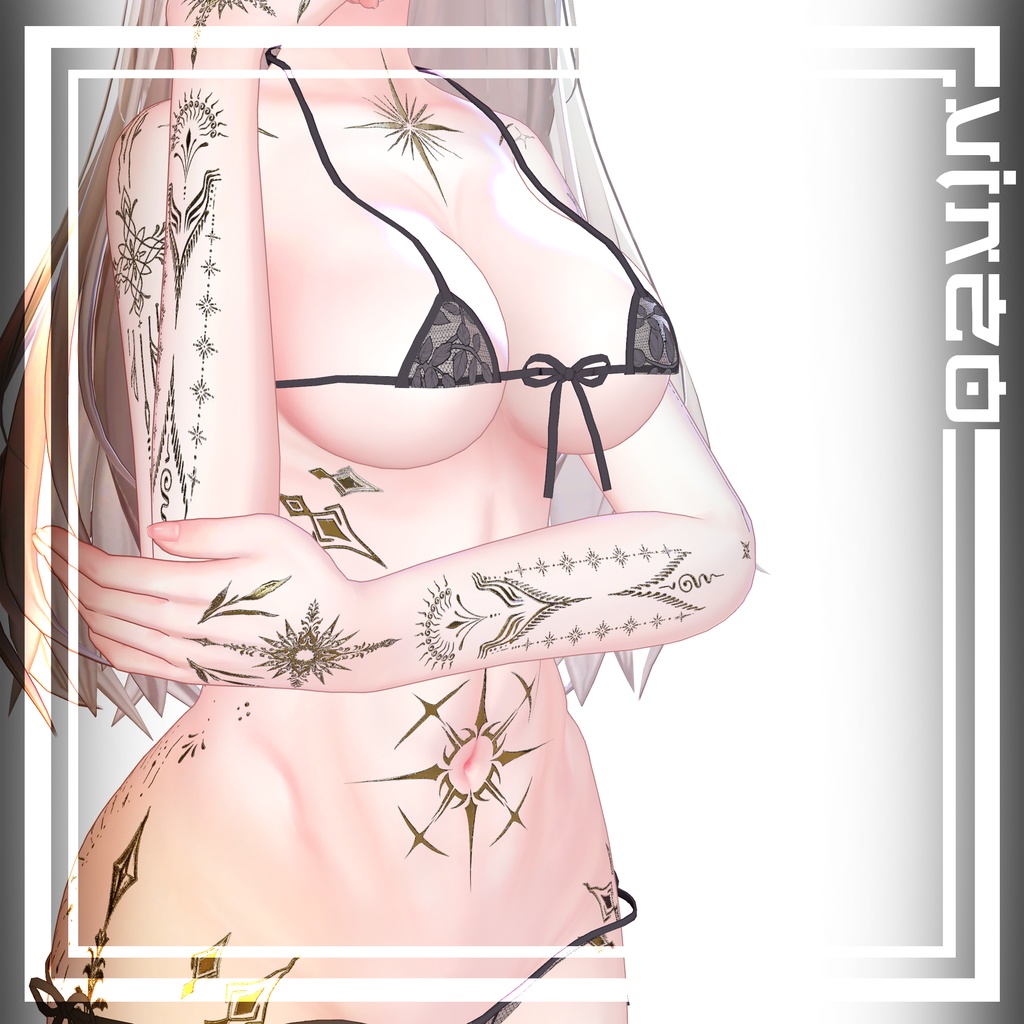 ❄️Frozen Tattoos-14 avatars❄️ 4k Textures 入れ墨 *テクスチャ* /HD